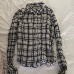 Calvin Klein grey and white flannel
